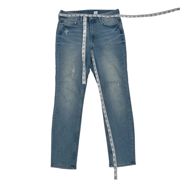 H&M &denim Women's Skinny Regular Fit Straight Leg Distressed Jeans Size 27 - Picture 4 of 5